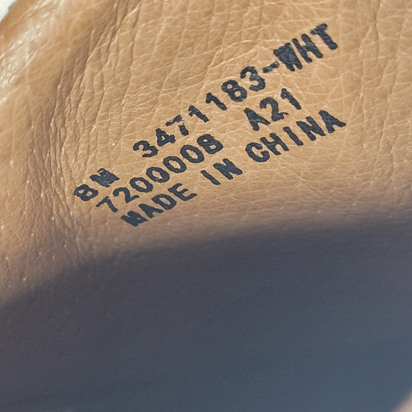 Frye Shoes Womens 8 Ivy Low Lace White Leather Casual Minimalist Low Top 3471183 - Picture 11 of 12